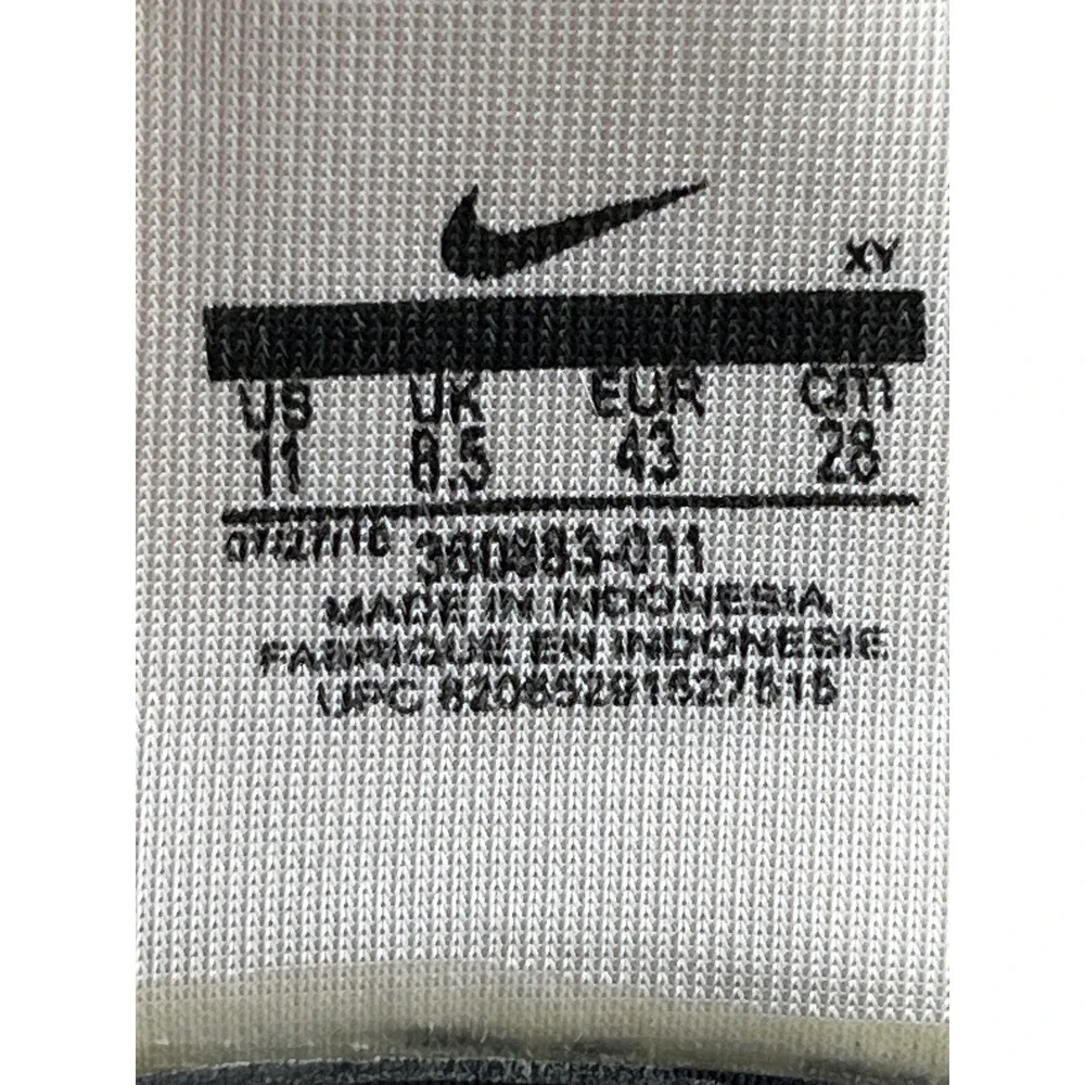 Nike Comfort‎ Footbed Slides Sandals Black White Adjustable Strap Women Size 11
